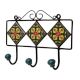 Green Floral Ceramic Tiles Hooks-465